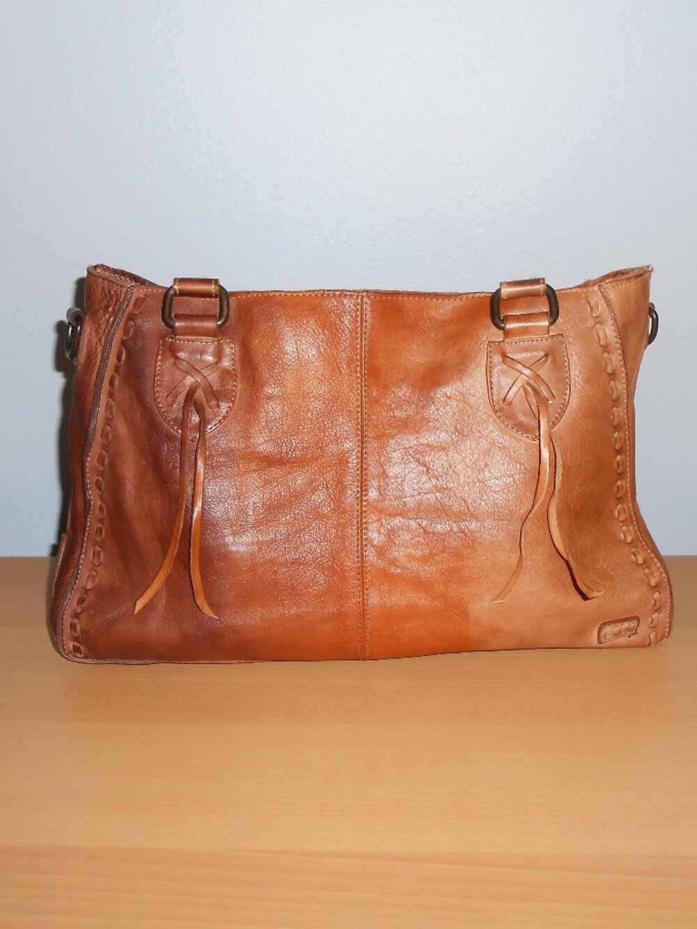 BED STU ROCKABABY Cafe Latte leather bag NO STRAP - Picture 6 of 16